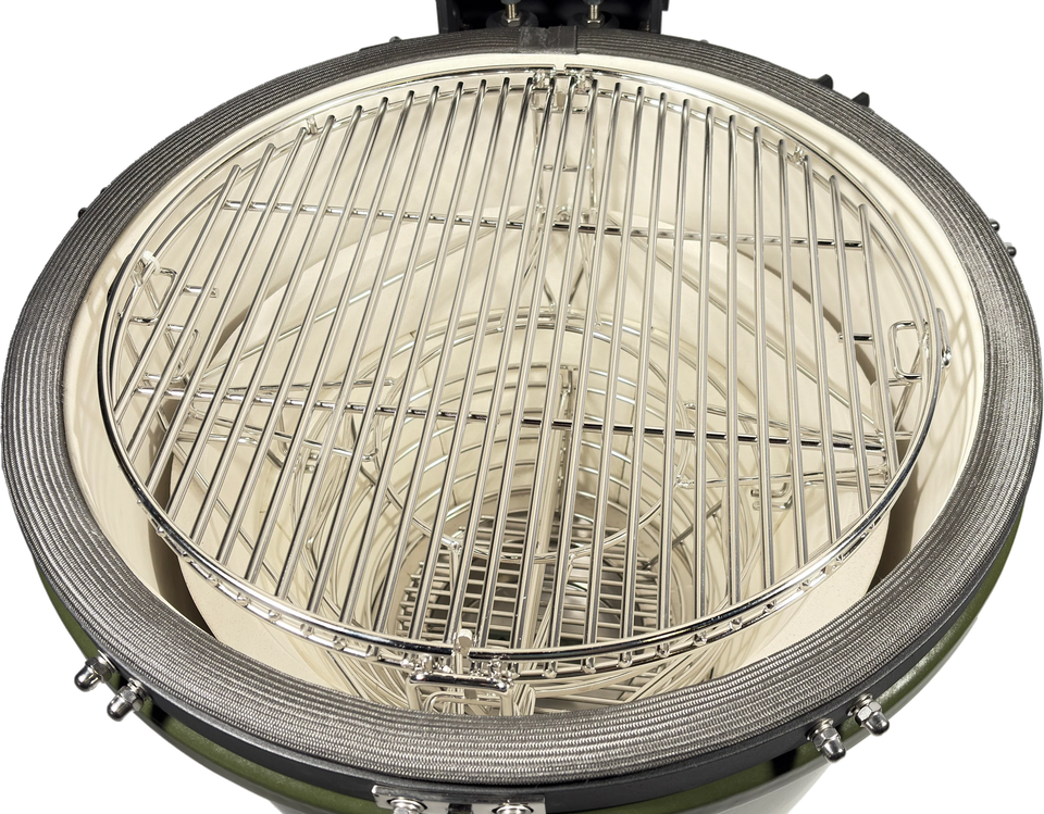 Kama Gear V2 Ceramic Kamado BBQ in Olive Green
