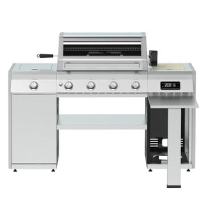 Grillstream Island 4 Burner Hybrid Gas & Charcoal BBQ 2025 Model