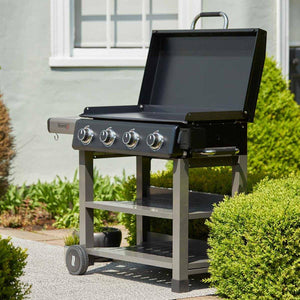 Grillstream SmashGrill 4 Burner Plancha BBQ with Hood
