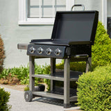 Grillstream SmashGrill 4 Burner Plancha BBQ with Hood