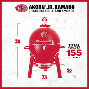 Heat Deflector Smokin' Stone for Char-Griller Akorn Junior