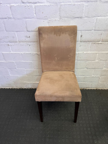 Elegant Beige Upholstered Dining Chair
