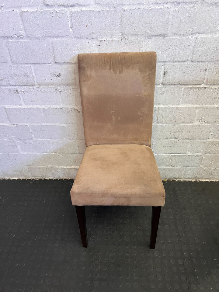 Elegant Beige Upholstered Dining Chair