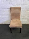 Elegant Beige Upholstered Dining Chair