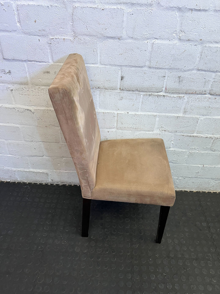 Elegant Beige Upholstered Dining Chair