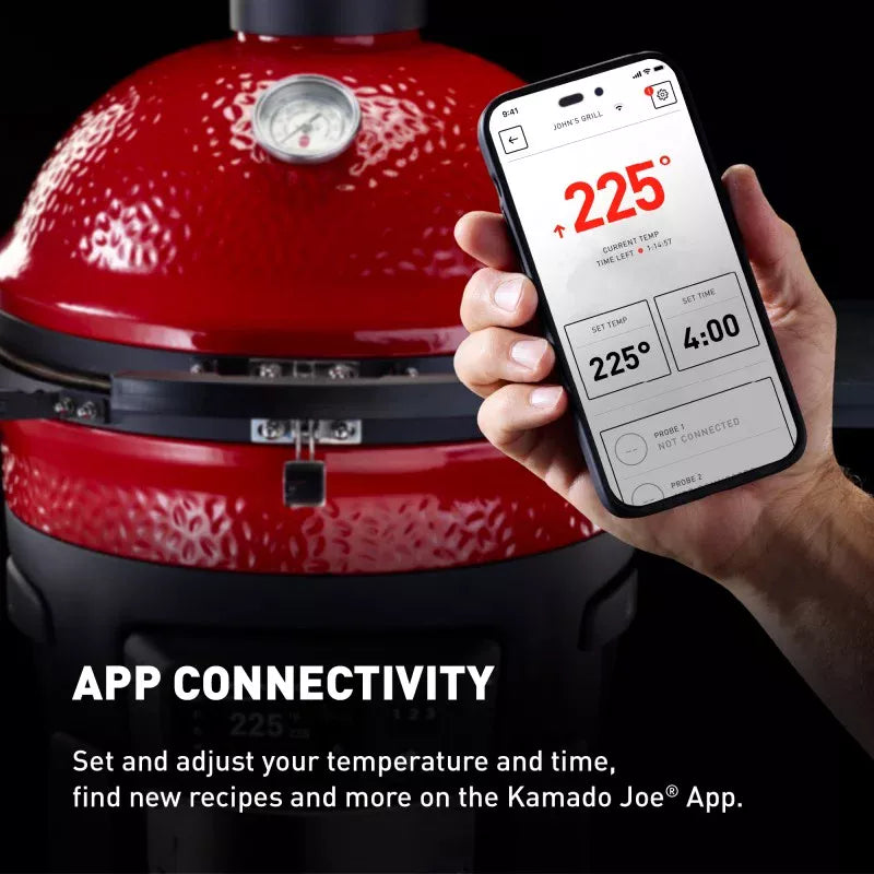 Big Joe Konnected Kamado Joe Ceramic Charcoal BBQ